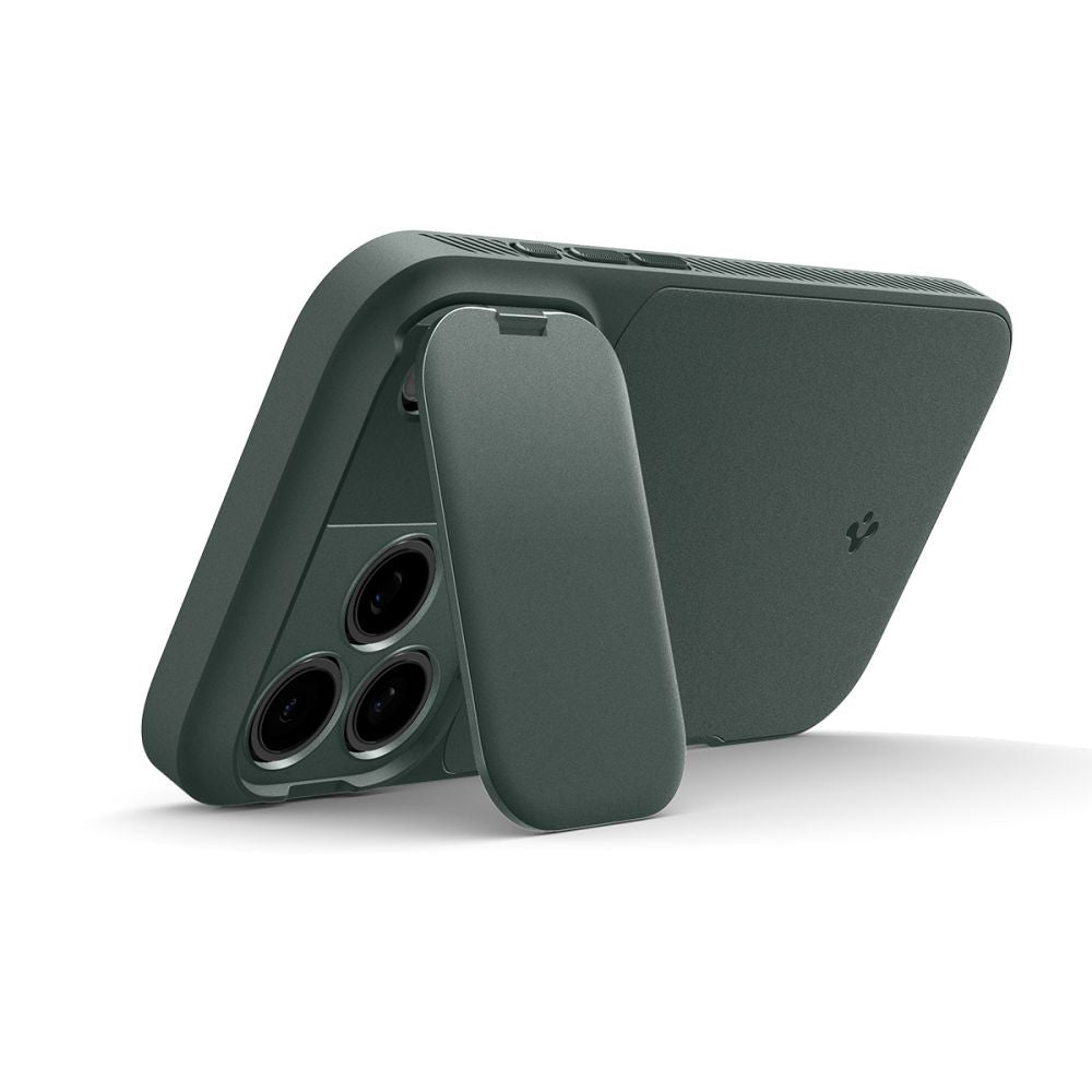 Ovitek MagSafe za Apple iPhone 18 Pro Max / 17 Pro Max, Spigen, Optik Armor, Zelen ACS09901
