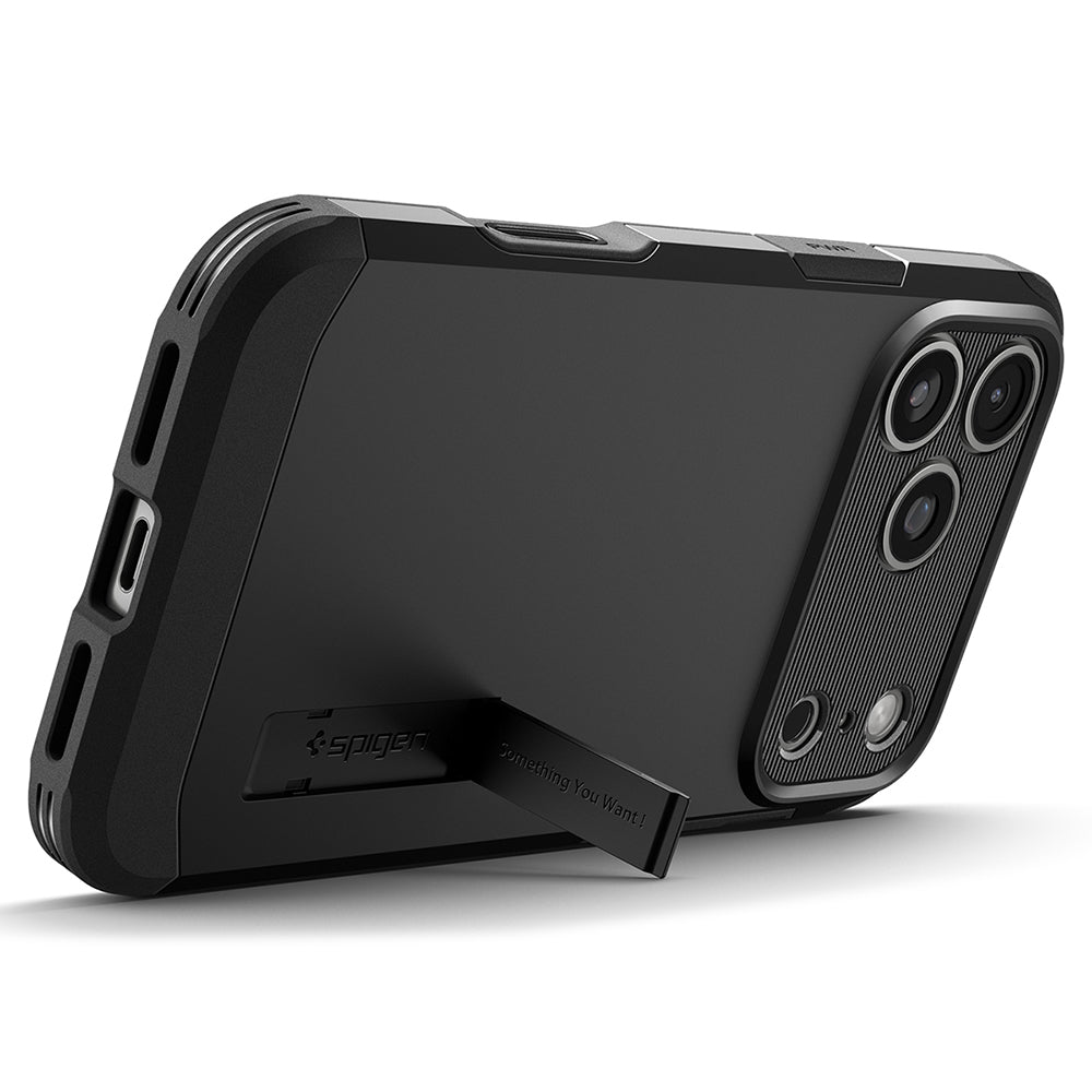 Ovitek MagSafe za Apple iPhone 18 Pro Max / 17 Pro Max, Spigen, Tough Armor T, Črn ACS12136