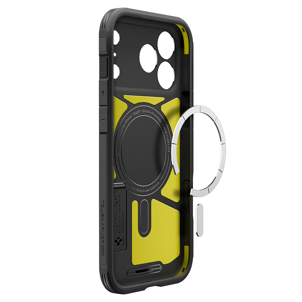 Ovitek MagSafe za Apple iPhone 18 Pro Max / 17 Pro Max, Spigen, Tough Armor T, Črn ACS12136