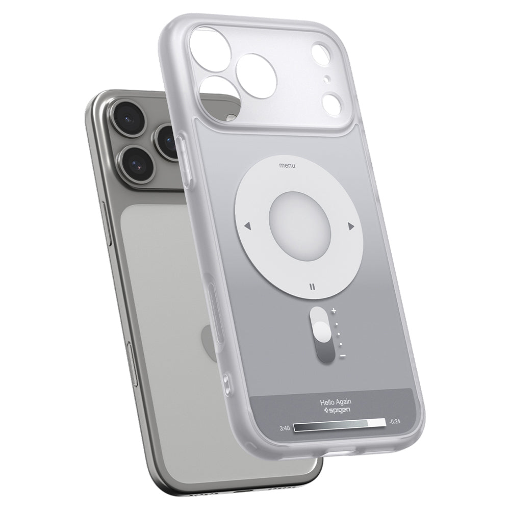 Ovitek MagSafe za Apple iPhone 18 Pro Max / 17 Pro Max, Spigen, Ultra Hybrid Classic, Srebrn ACS12130
