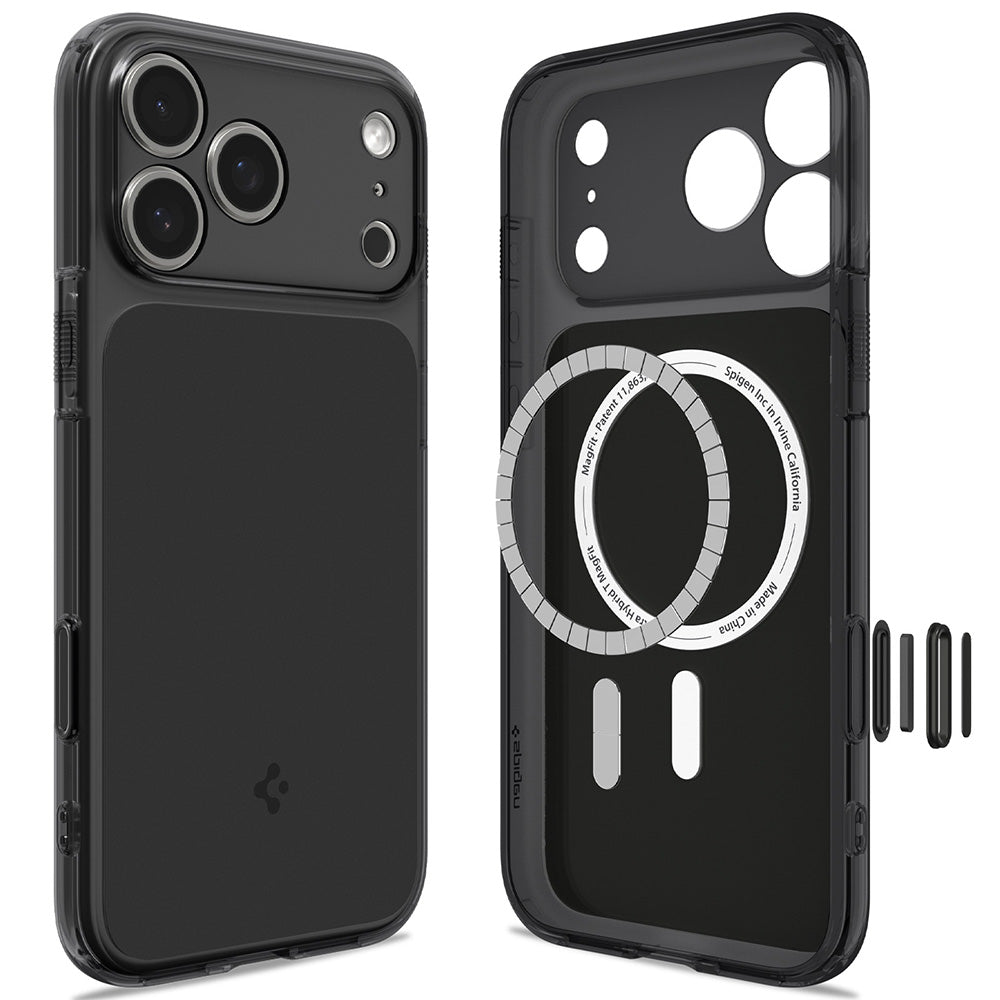 MagSafe ovitek za Apple iPhone 18 Pro Max / 17 Pro Max, Spigen, Ultra Hybrid T, mat črn ACS12134