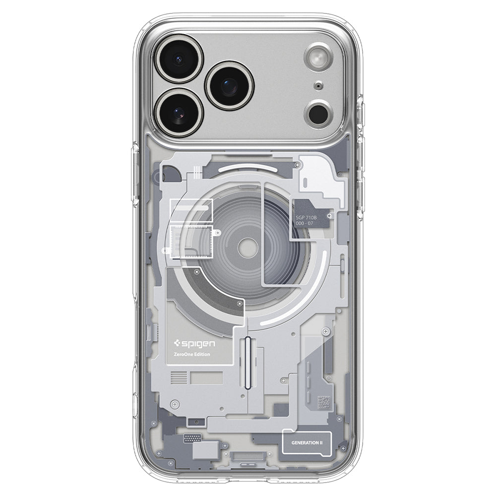 MagSafe ovitek za Apple iPhone 18 Pro Max / 17 Pro Max, Spigen, Ultra Hybrid Zero One, bel ACS12126