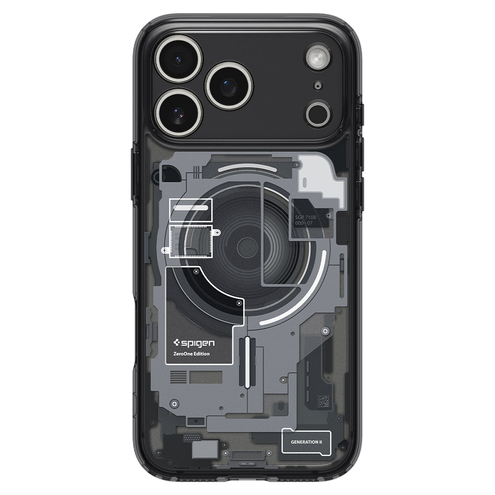 Ovitek MagSafe za Apple iPhone 18 Pro Max / 17 Pro Max, Spigen, Ultra Hybrid Zero One, Črn ACS12128