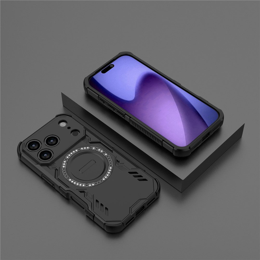 MagSafe ovitek za Apple iPhone 18 Pro Max / 17 Pro Max, Techsuit, ArmorMag, Črn