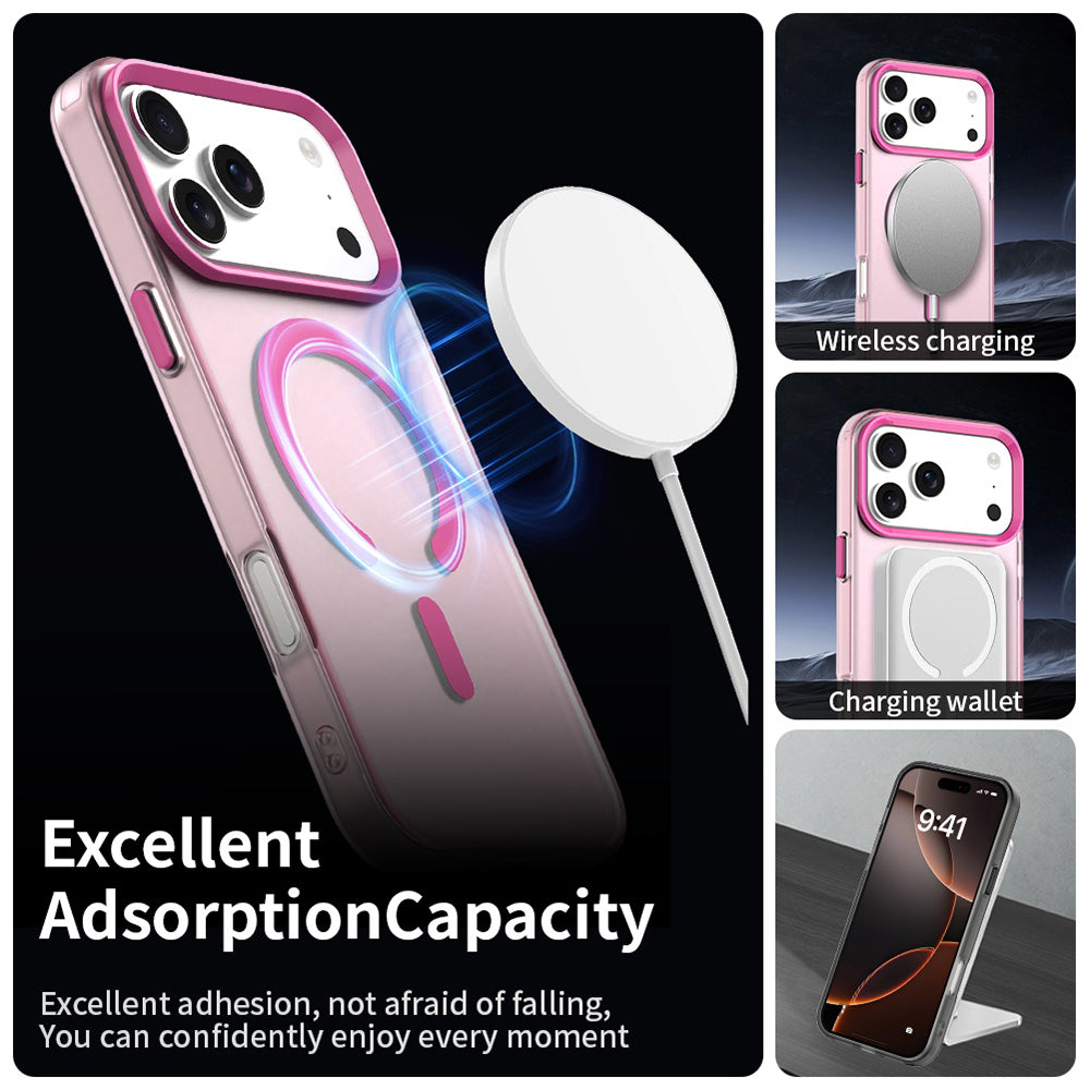 Ovitek MagSafe za Apple iPhone 18 Pro Max / 17 Pro Max, Techsuit, CandyCase, roza