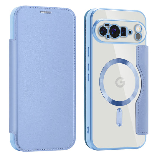 MagSafe ovitek za Google Pixel 10 Pro XL, Techsuit, SmartMag Book, modra