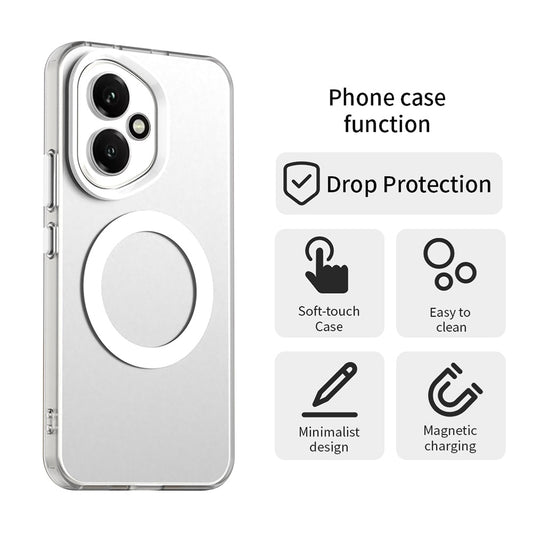 MagSafe ovitek za Honor 400, Techsuit, CandyCase, bel