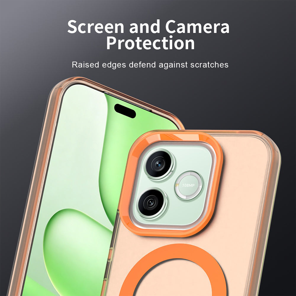 MagSafe ovitek za Honor 600 Lite, Techsuit, CandyCase, oranžen