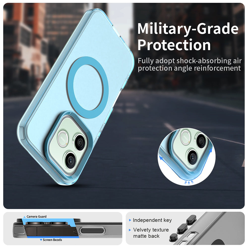MagSafe ovitek za Honor 600 Pro / 600, Techsuit, CandyCase, modra