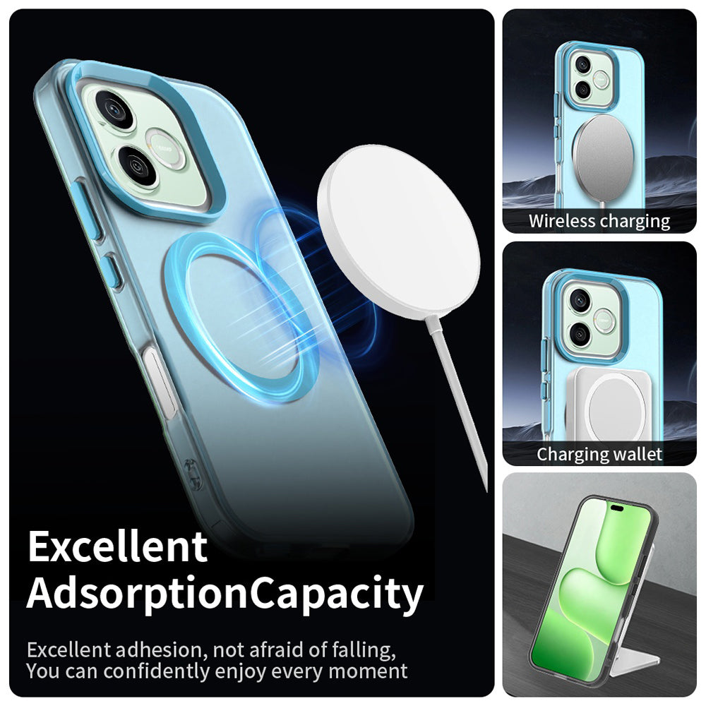 MagSafe ovitek za Honor 600 Pro / 600, Techsuit, CandyCase, modra