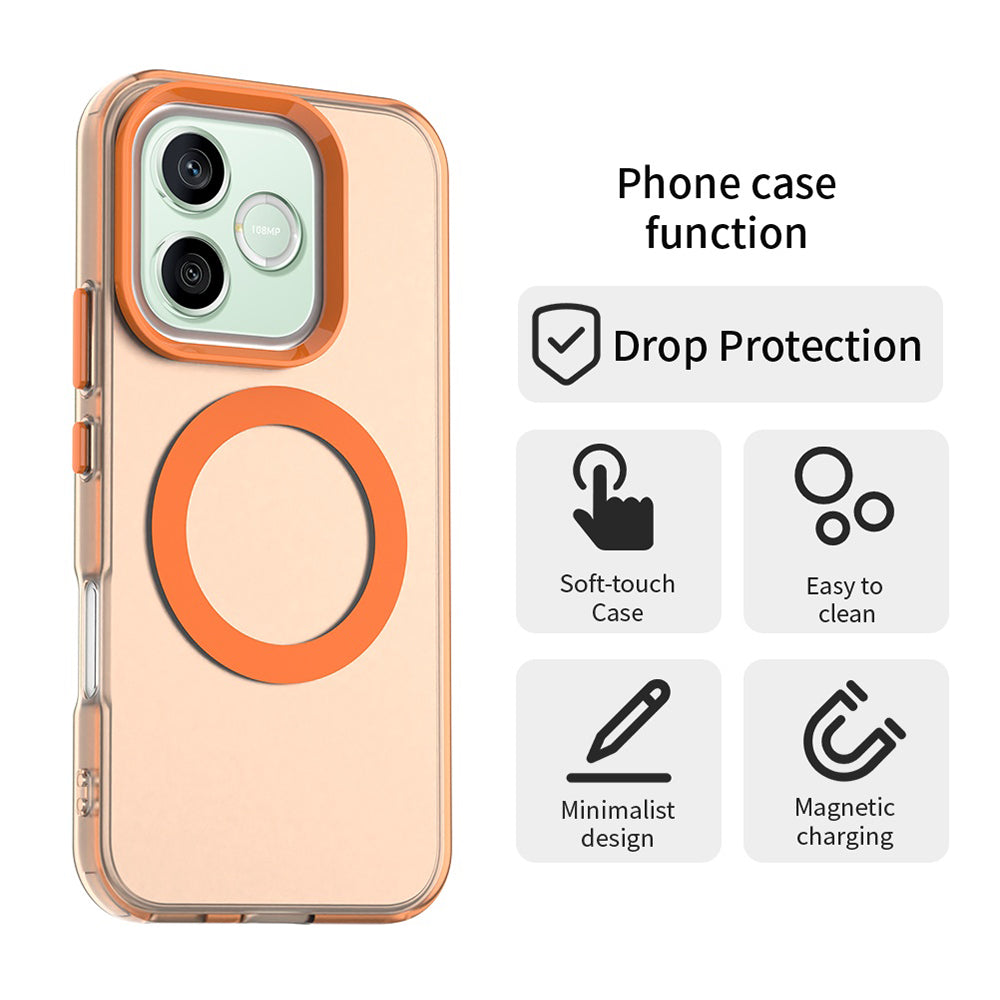 MagSafe ovitek za Honor 600 Pro / 600, Techsuit, CandyCase, oranžen