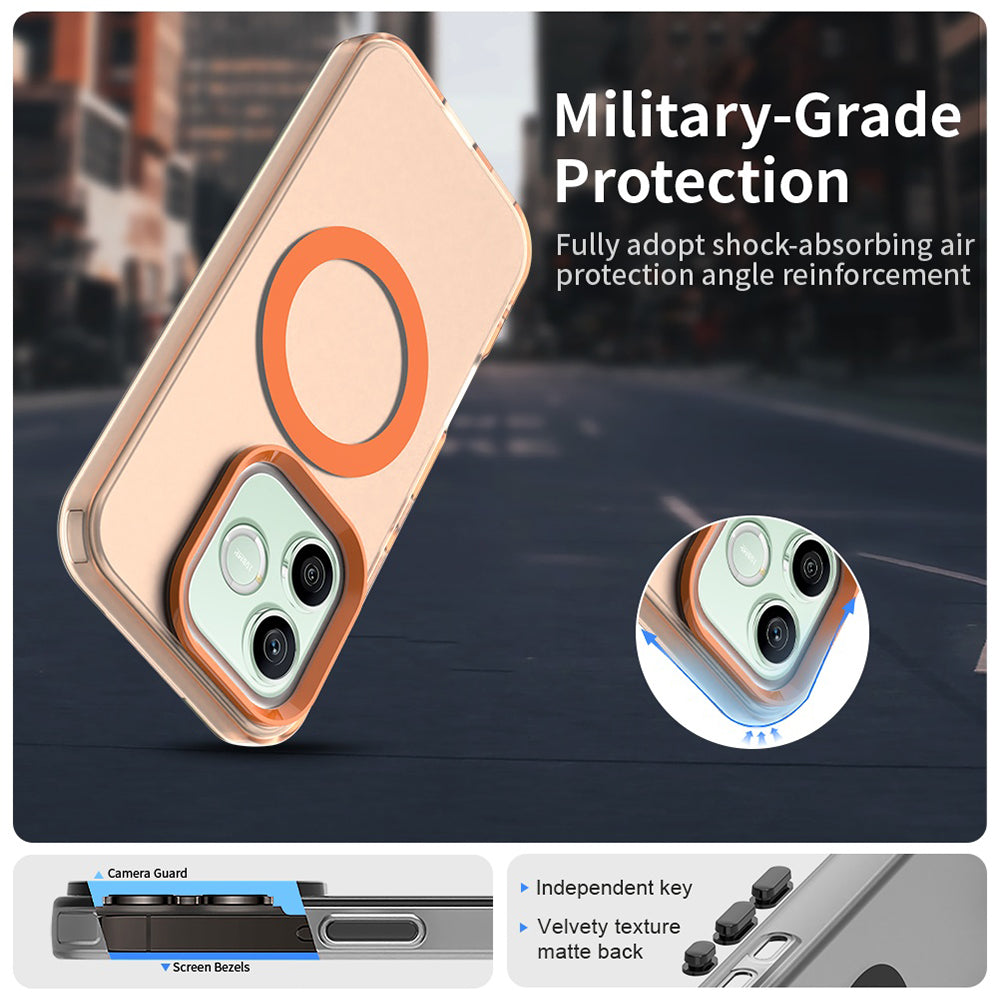 MagSafe ovitek za Honor 600 Pro / 600, Techsuit, CandyCase, oranžen