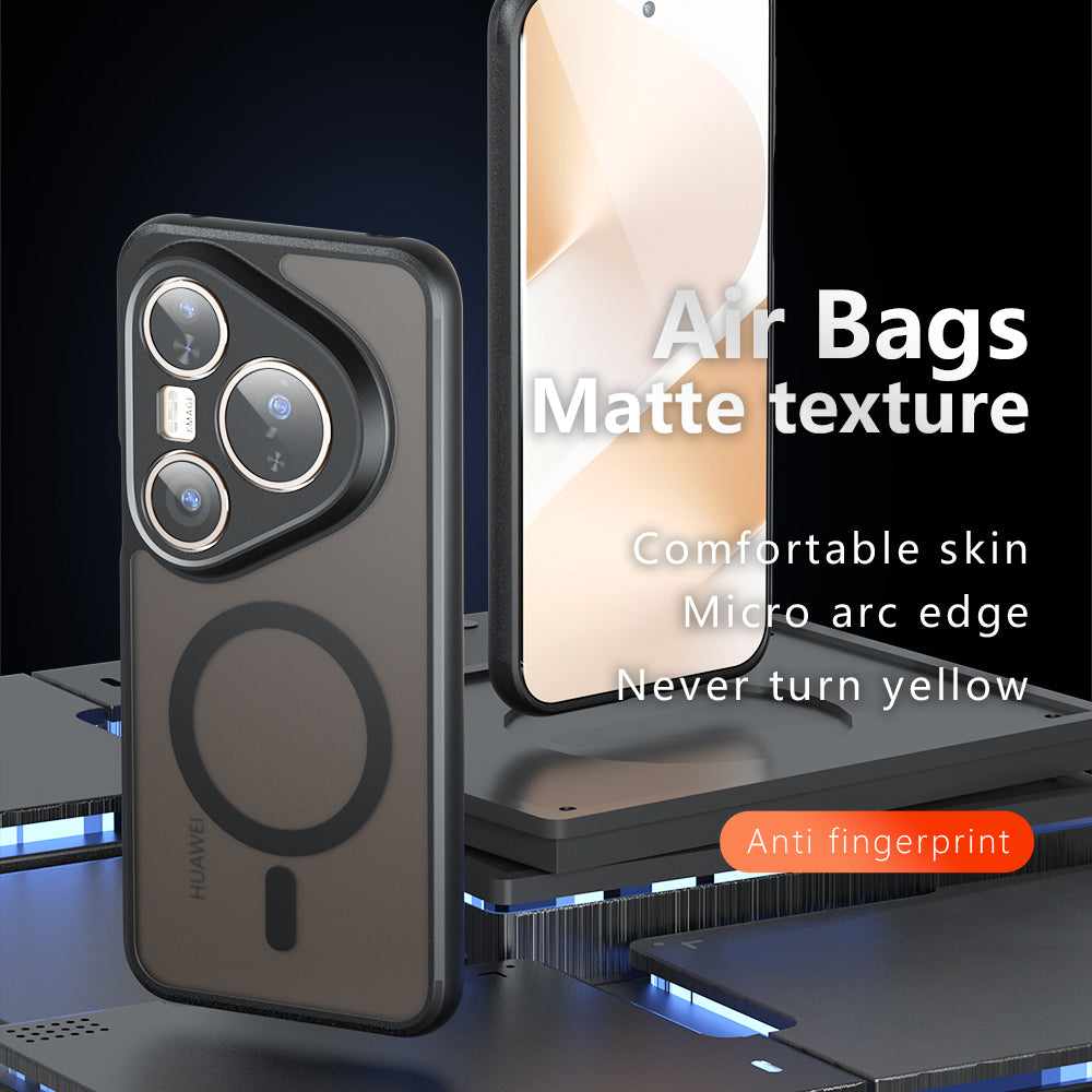 MagSafe ovitek za Huawei Pura 80 Pro / Pura 80 Ultra, Techsuit, PureFrost, mat črn