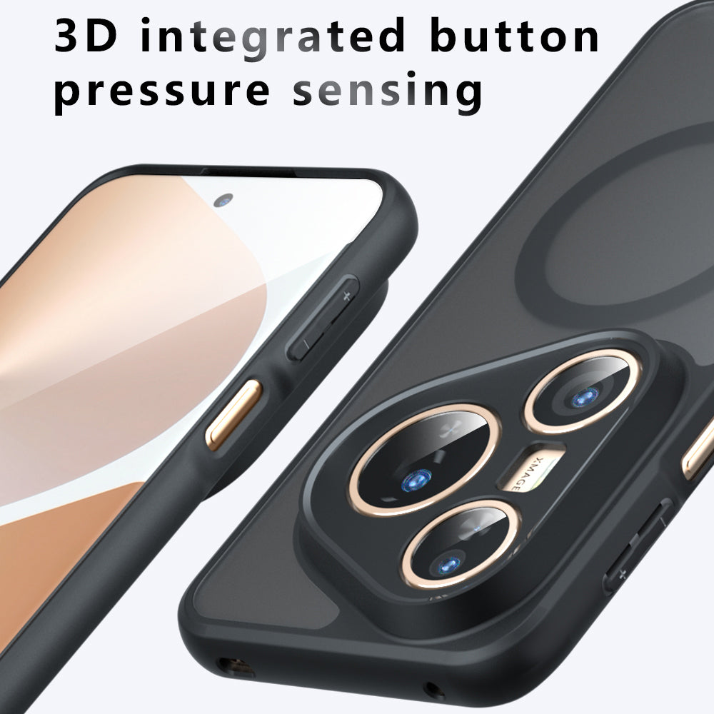 MagSafe ovitek za Huawei Pura 80 Pro / Pura 80 Ultra, Techsuit, PureFrost, mat črn