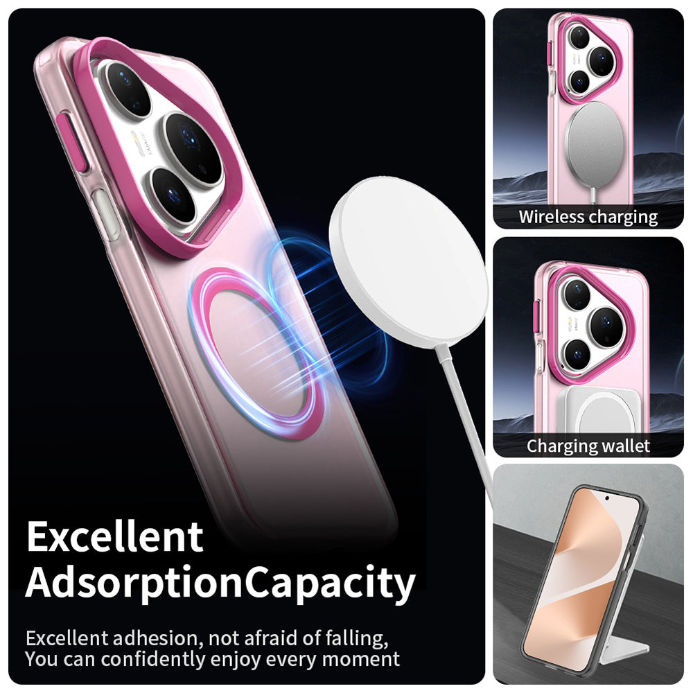 MagSafe ovitek za Huawei Pura 80 Pro, Techsuit, CandyCase, roza