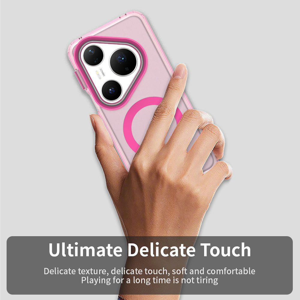 MagSafe ovitek za Huawei Pura 80 Pro, Techsuit, CandyCase, roza