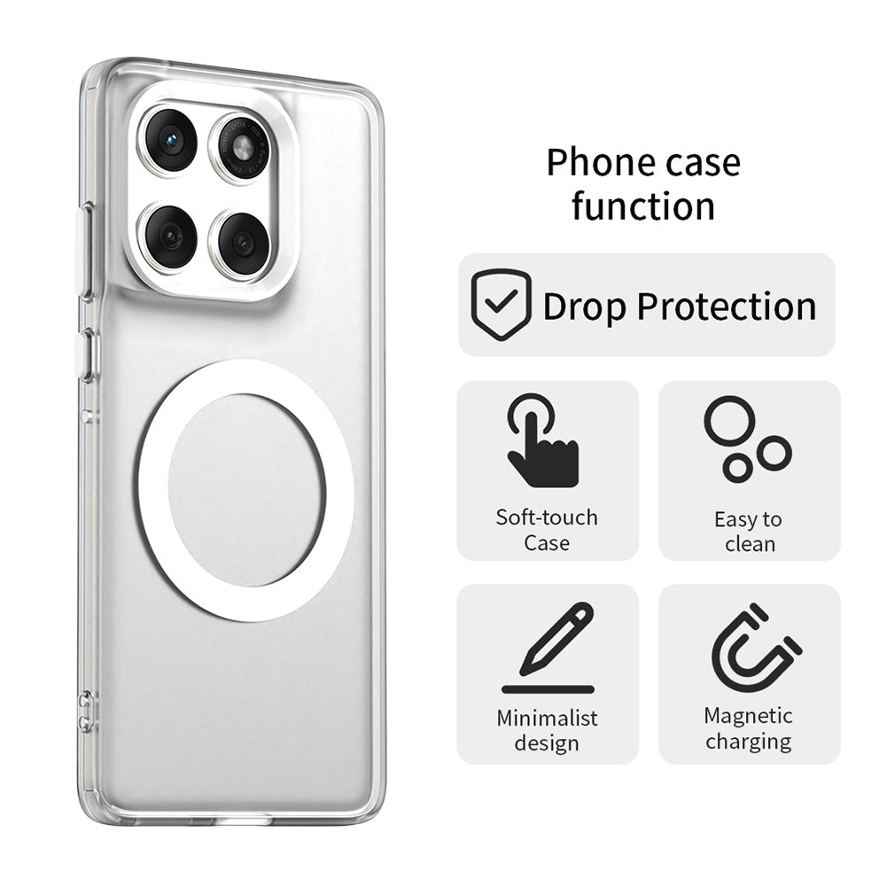 MagSafe ovitek za Motorola Edge 60 Fusion / Edge 60, Techsuit, CandyCase, Bela