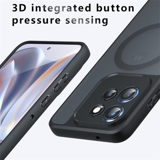 Ovitek MagSafe za Motorola Edge 60 Neo / Edge 50 Neo / ThinkPhone 25, Techsuit, PureFrost, Saten Črna