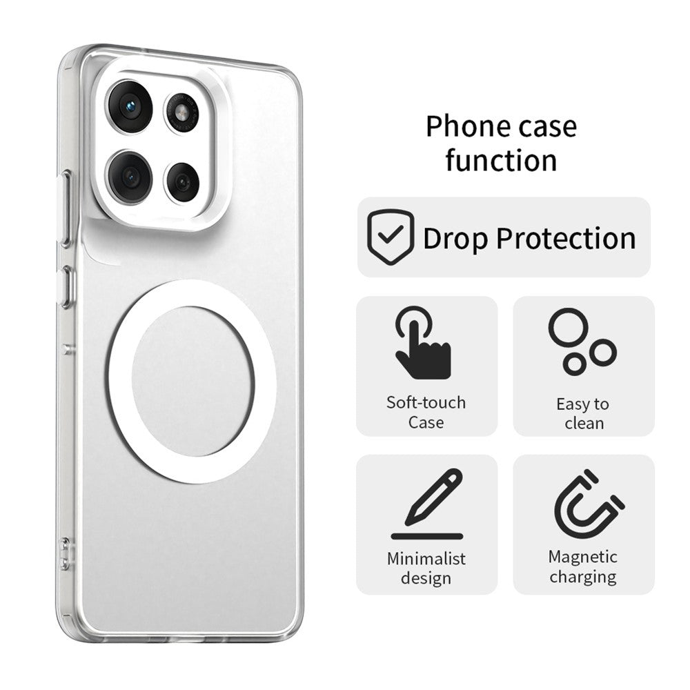 Ovitek MagSafe za Motorola Moto G86, Techsuit, CandyCase, Bela