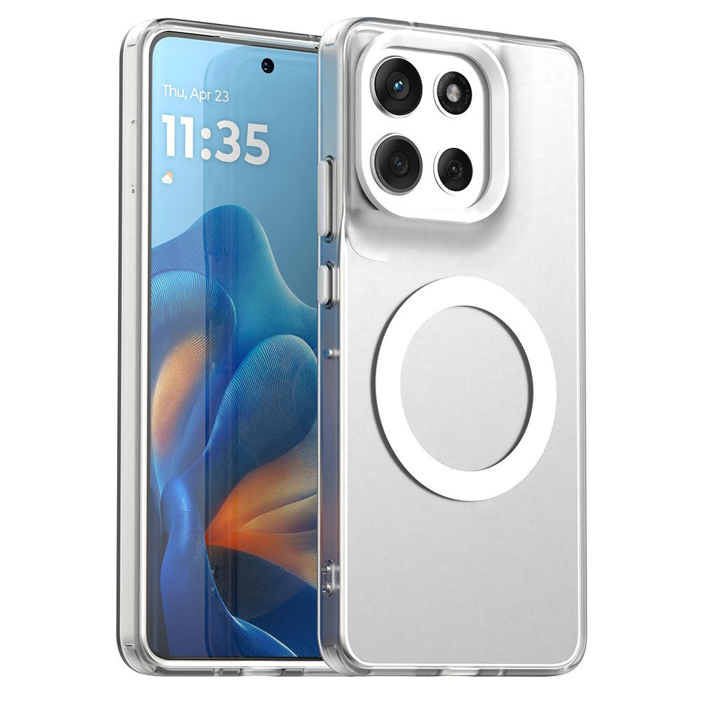 Ovitek MagSafe za Motorola Moto G86, Techsuit, CandyCase, Bela
