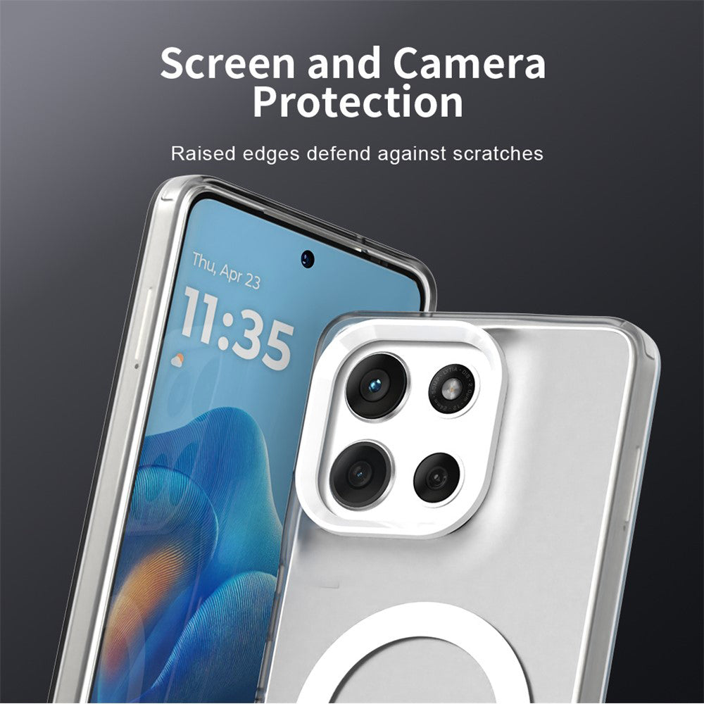 Ovitek MagSafe za Motorola Moto G86, Techsuit, CandyCase, Bela