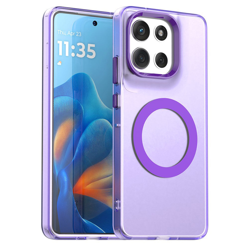 Ovitek MagSafe za Motorola Moto G86, Techsuit, CandyCase, Vijolična