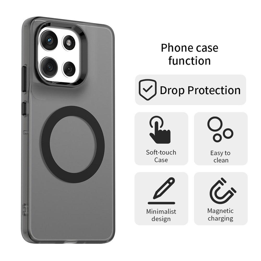 MagSafe Case for Motorola Moto G86, Techsuit, CandyCase, Black