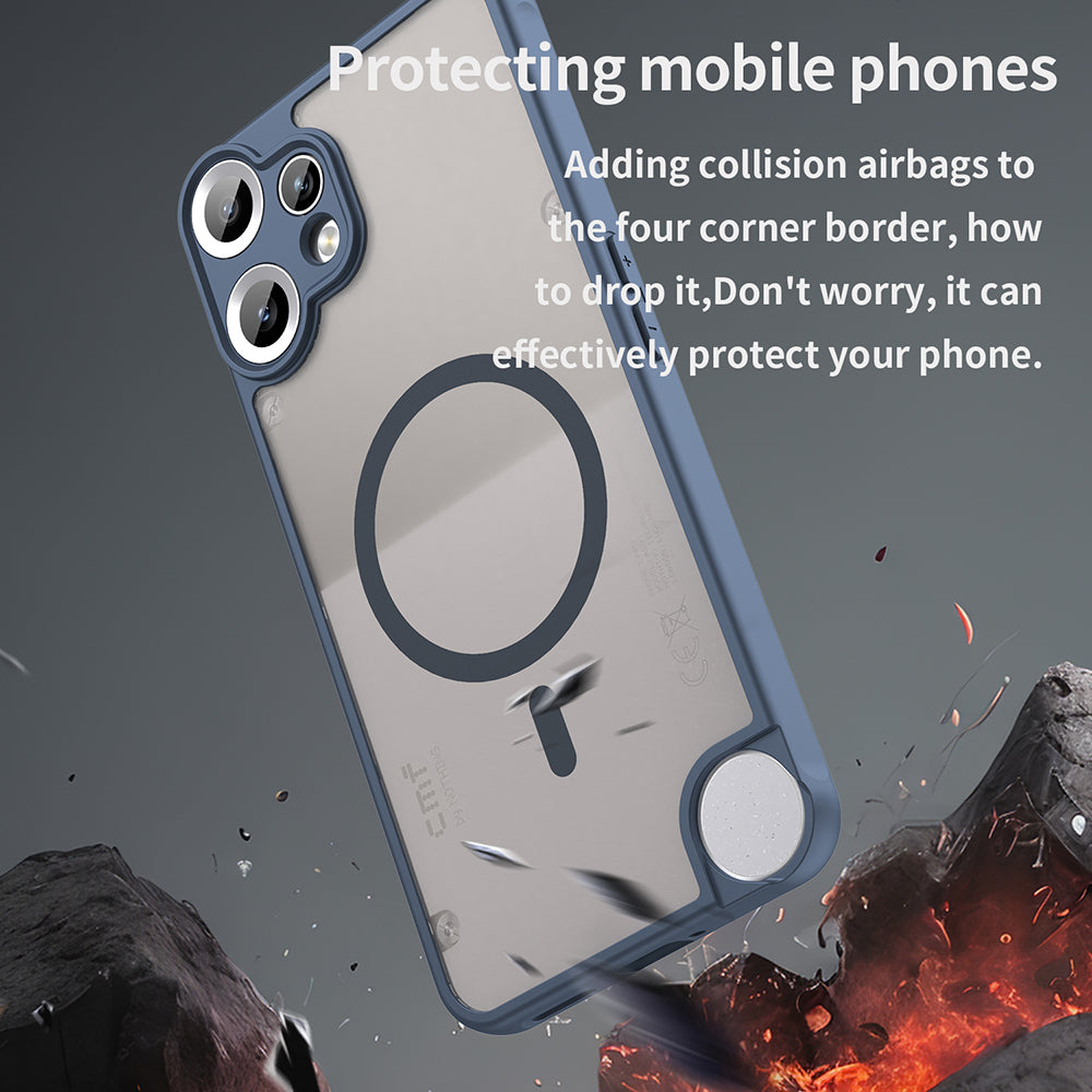 MagSafe ovitek za Nothing CMF Phone 2 Pro, Techsuit, HaloFrost II, temno modra