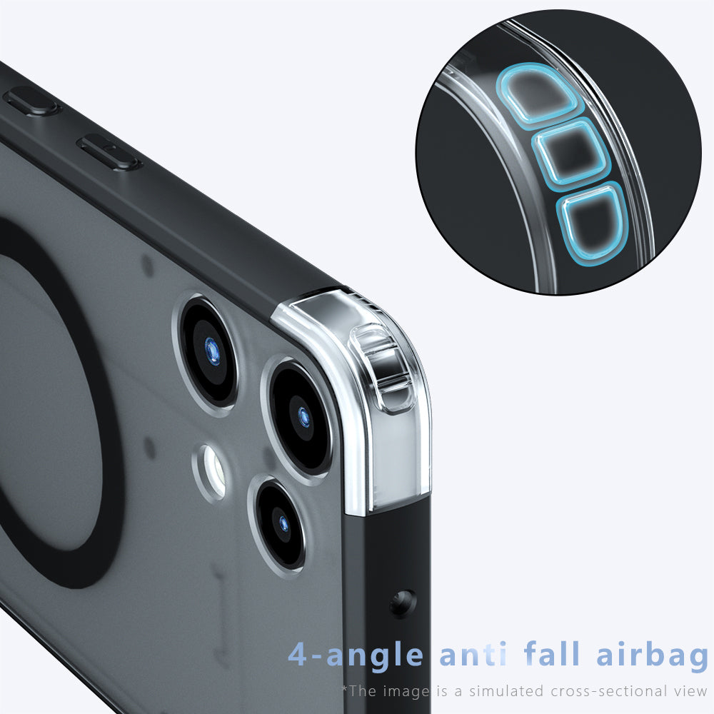 Ovitek MagSafe za Nothing Phone (3a) Lite, Techsuit, PureFrost, Satinirano Črn