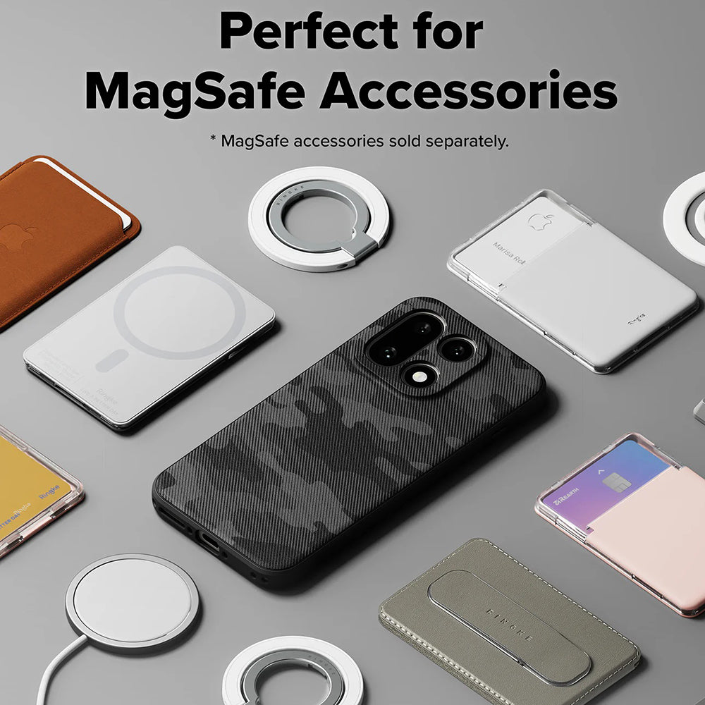 Ovitek MagSafe za OnePlus 15, Ringke, Onyx, Kamuflaža