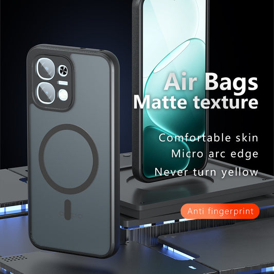 MagSafe ovitek za Oppo A6 4G, Techsuit, PureFrost, mat črn