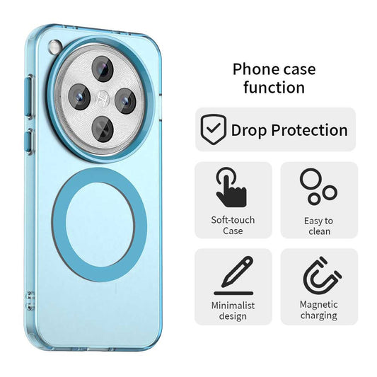MagSafe ovitek za Oppo Find X8 Pro, Techsuit, CandyCase, modra