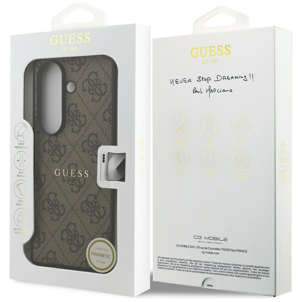 MagSafe ovitek za Samsung Galaxy Z Fold7 F966, Guess, 4G Classic, rjav, ponovno zapakiran