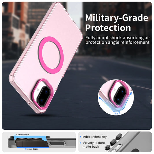 MagSafe ovitek za Samsung Galaxy A07 4G A075, Techsuit, CandyCase, roza