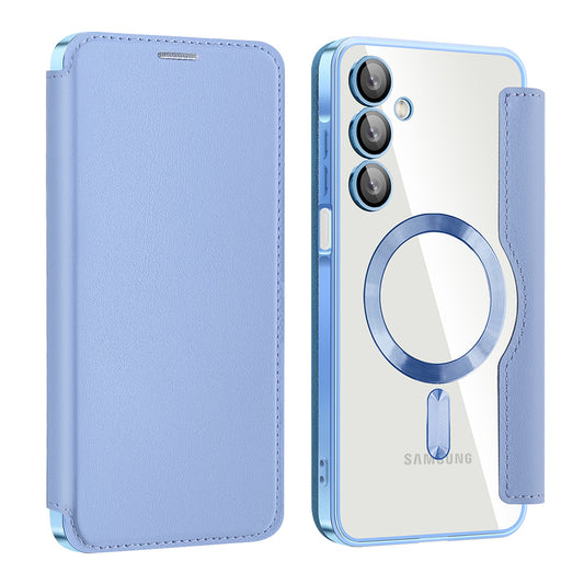 MagSafe ovitek za Samsung Galaxy A16 5G A166 / A16 4G A165, Techsuit, SmartMag Book, modra