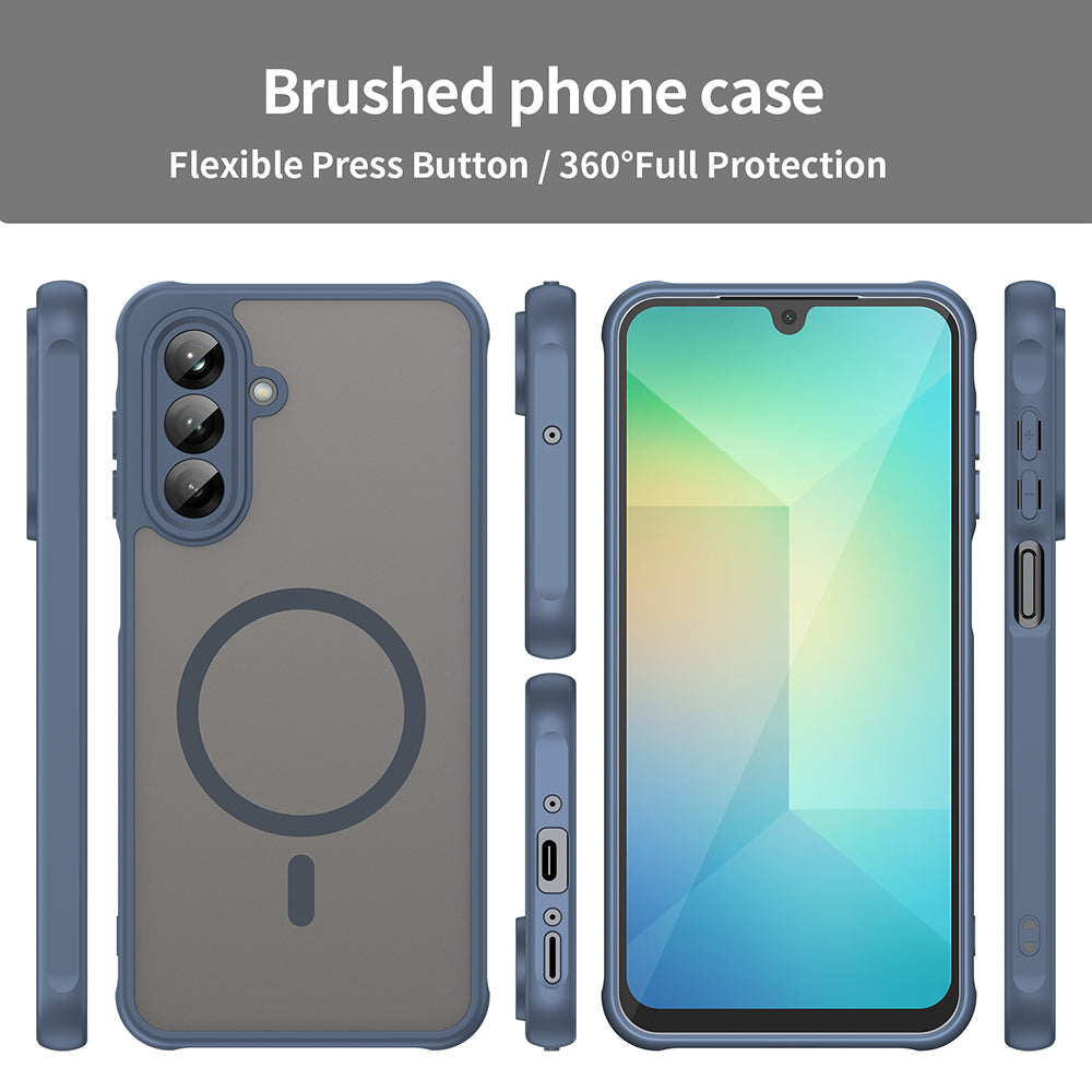 MagSafe ovitek za Samsung Galaxy A26 A266, Techsuit, HaloFrost II, Temno modra