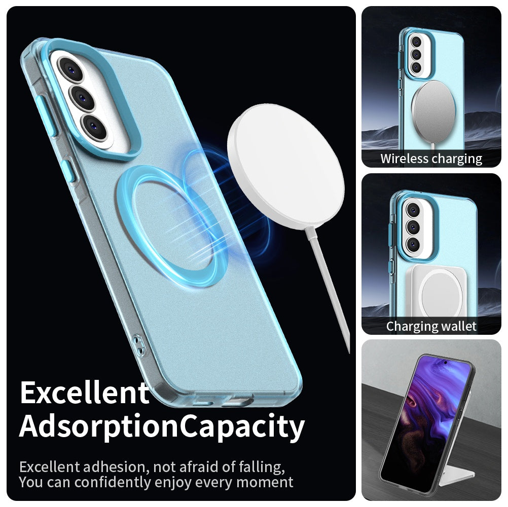 Ovitek MagSafe za Samsung Galaxy A37 5G, Techsuit, CandyCase, Modra