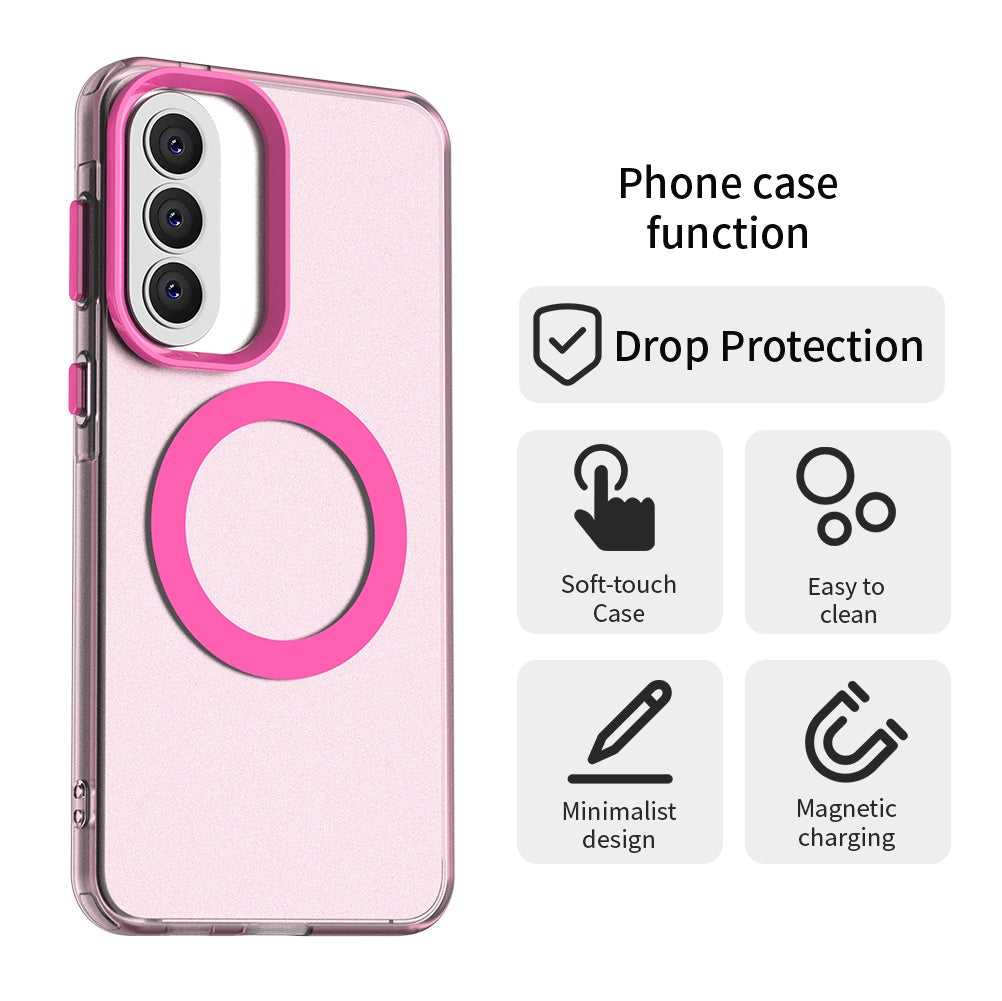 Ovitek MagSafe za Samsung Galaxy A37 5G, Techsuit, CandyCase, Roza