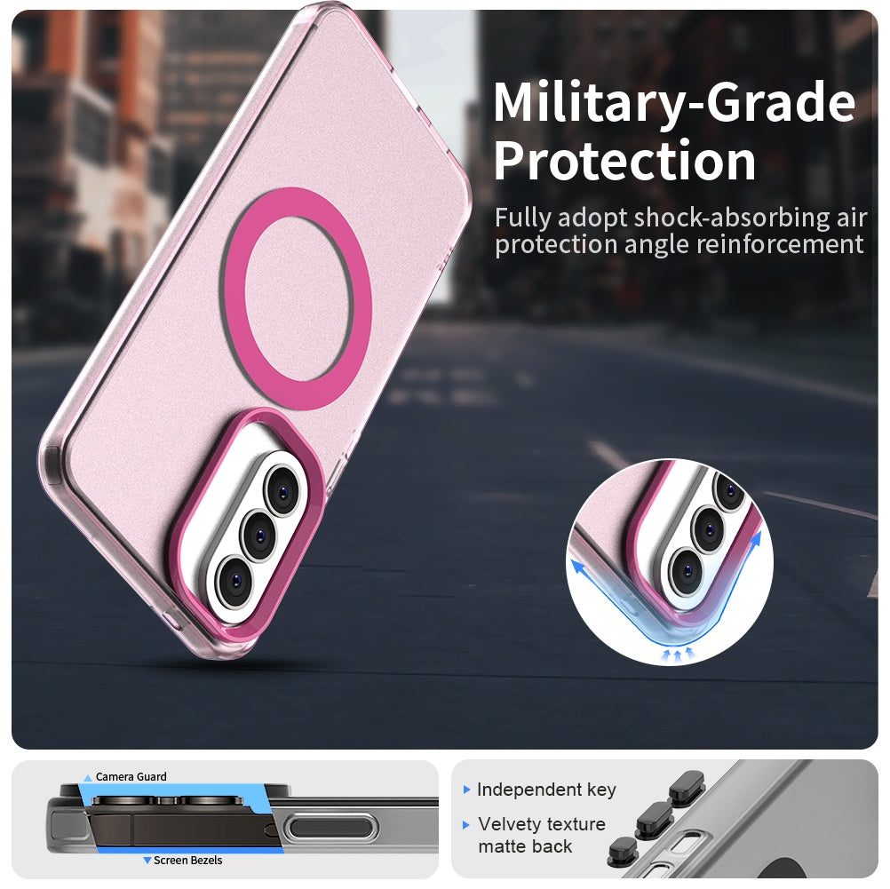 Ovitek MagSafe za Samsung Galaxy A37 5G, Techsuit, CandyCase, Roza