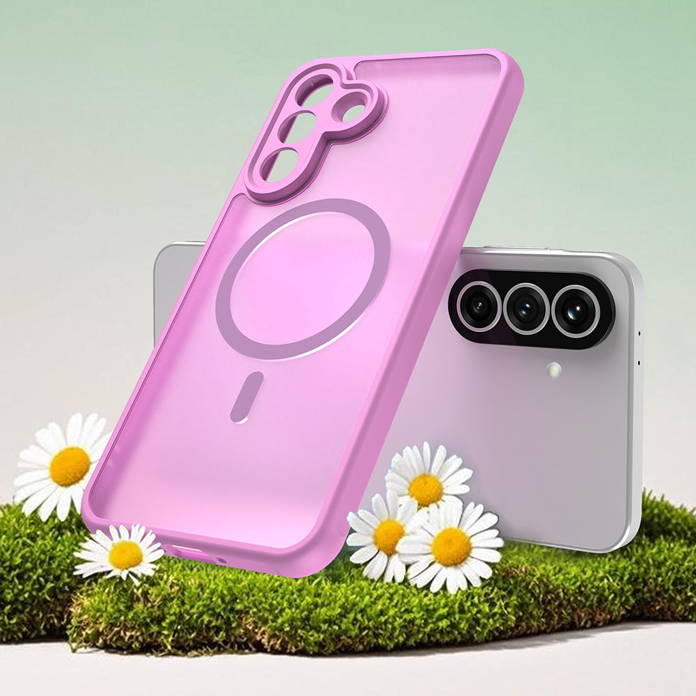 MagSafe Case for Samsung Galaxy A37 5G, Techsuit, HaloFrost II, Pink