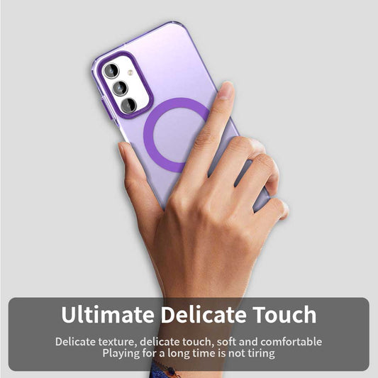 Ovitek MagSafe za Samsung Galaxy A55 5G A556, Techsuit, CandyCase, Vijoličen