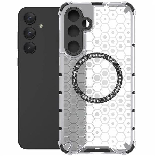 MagSafe ovitek za Samsung Galaxy A55 5G A556, Techsuit, HoneyComb Shield, bel