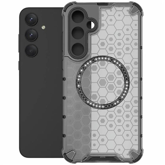 MagSafe ovitek za Samsung Galaxy A55 5G A556, Techsuit, HoneyComb Shield, Črn