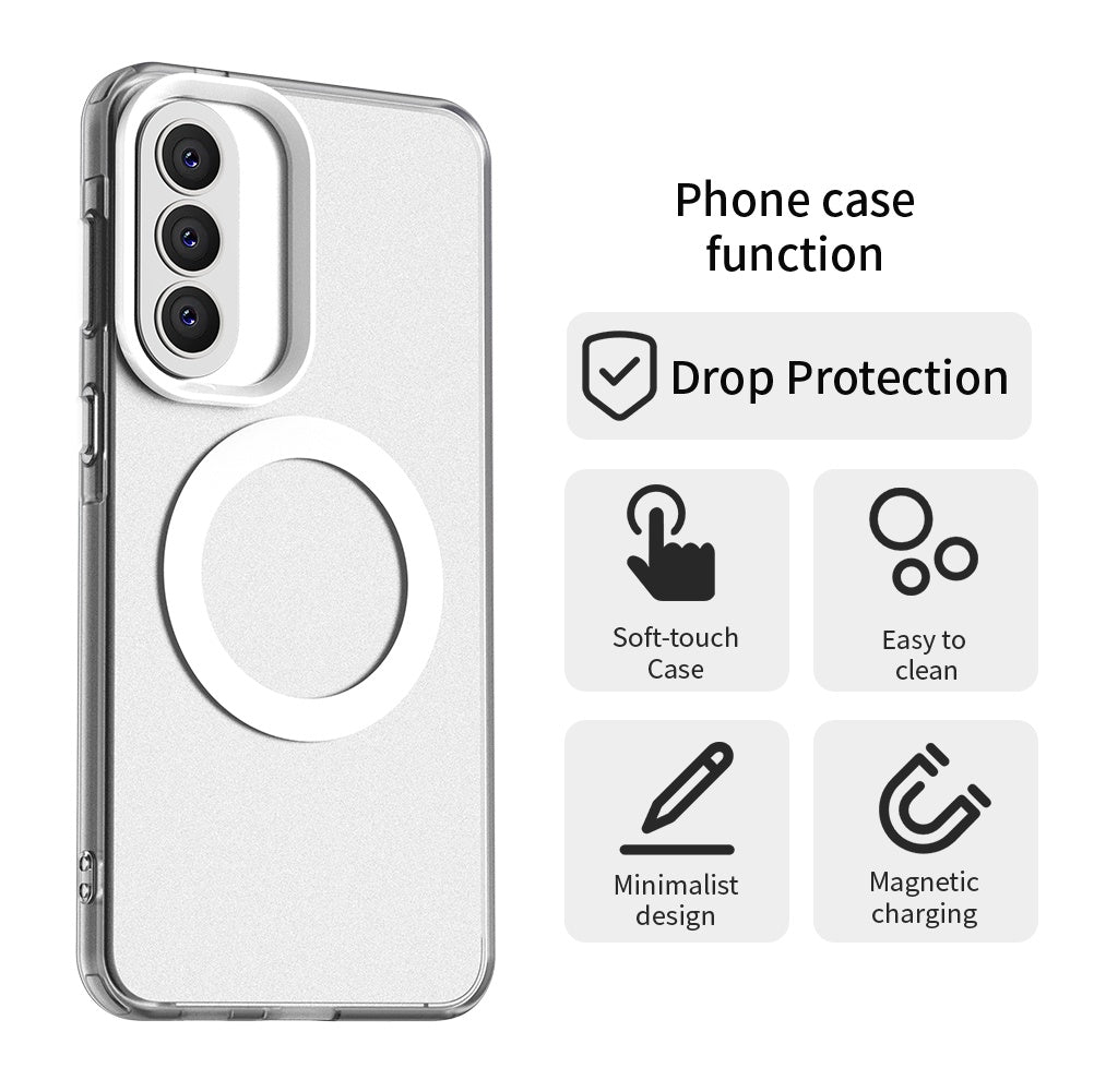 Ovitek MagSafe za Samsung Galaxy A57 5G, Techsuit, CandyCase, Bela