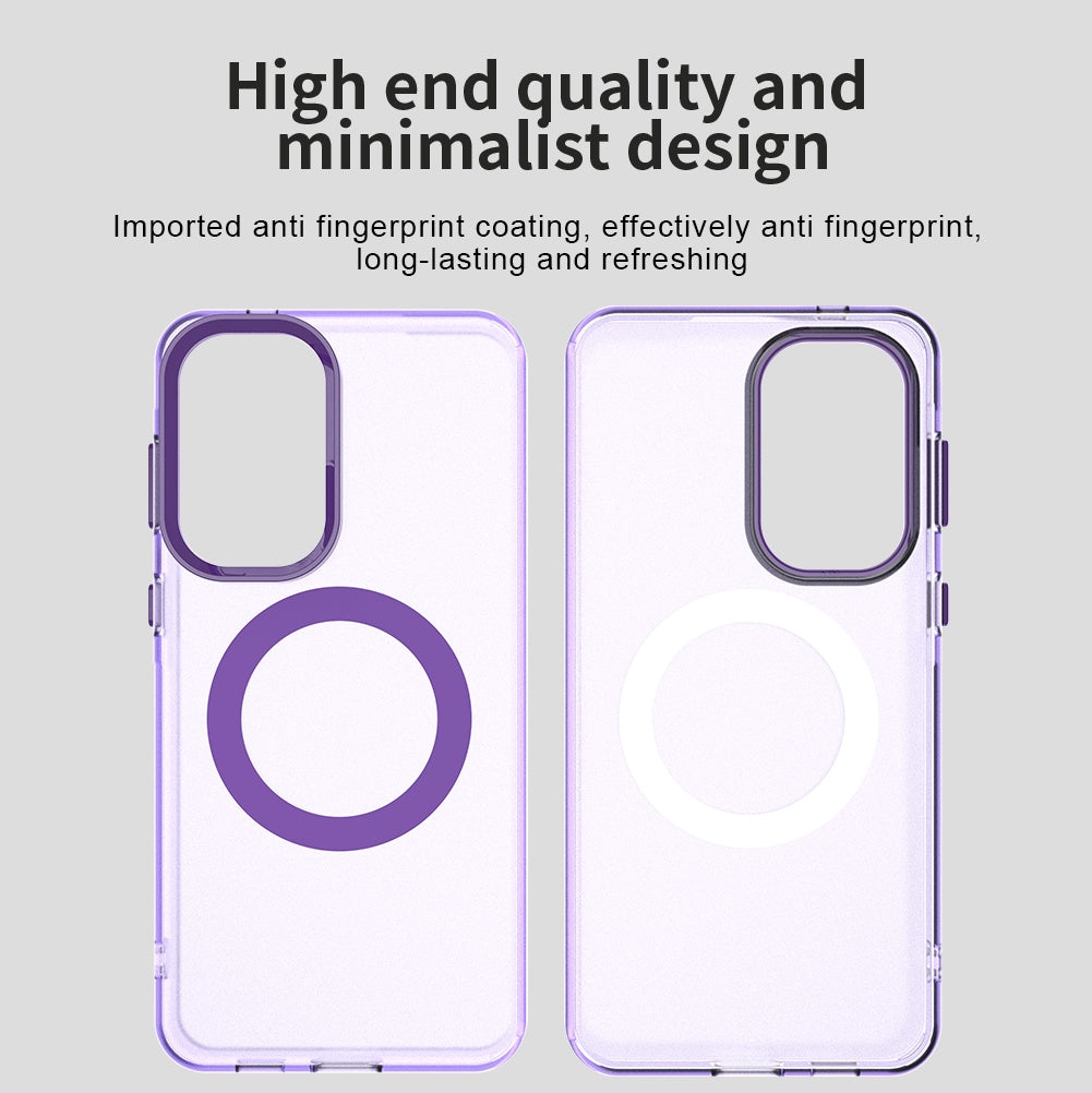 Ovitek MagSafe za Samsung Galaxy A57 5G, Techsuit, CandyCase, Vijolična