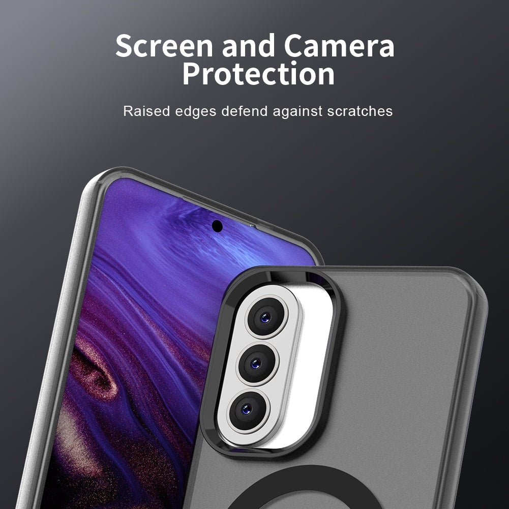 Ovitek MagSafe za Samsung Galaxy A57 5G, Techsuit, CandyCase, Črn