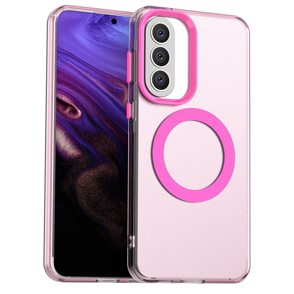 Ovitek MagSafe za Samsung Galaxy A57 5G, Techsuit, CandyCase, Roza