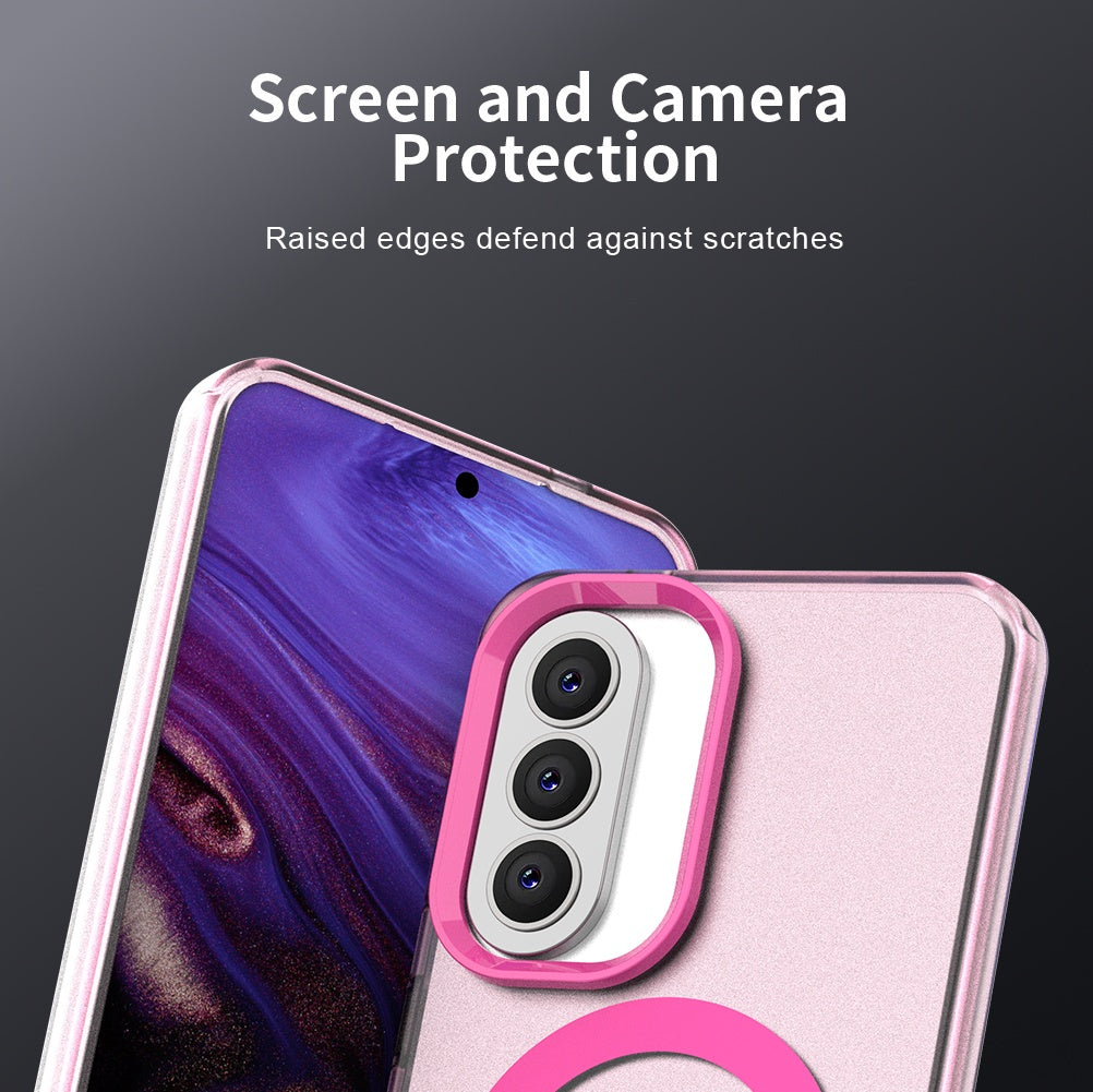Ovitek MagSafe za Samsung Galaxy A57 5G, Techsuit, CandyCase, Roza