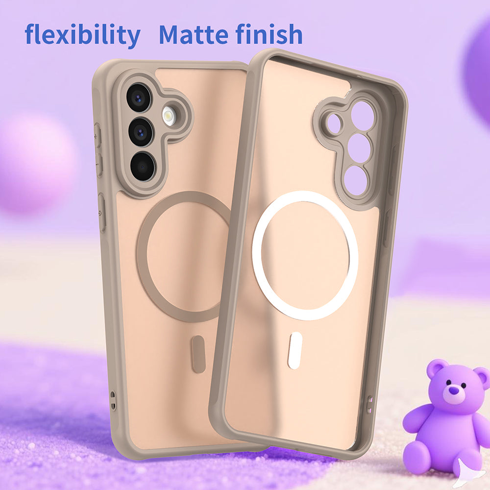 Ovitek MagSafe za Samsung Galaxy A57 5G, Techsuit, HaloFrost II, Zlat.