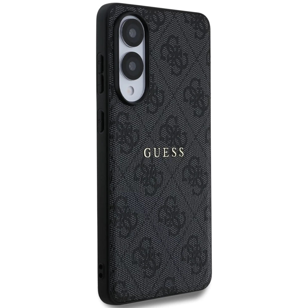 Ovitek MagSafe za Samsung Galaxy S25 Edge S937, Guess, 4G Ring Classic Logo, črn